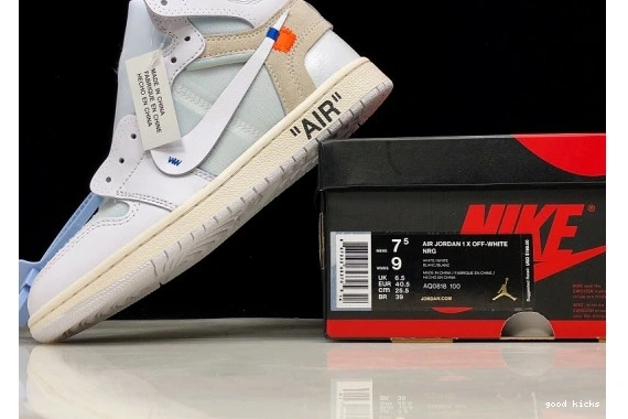 White 100 Jordan Retro Air 1 AQ0818 O-W High  AQ0818-100 0220